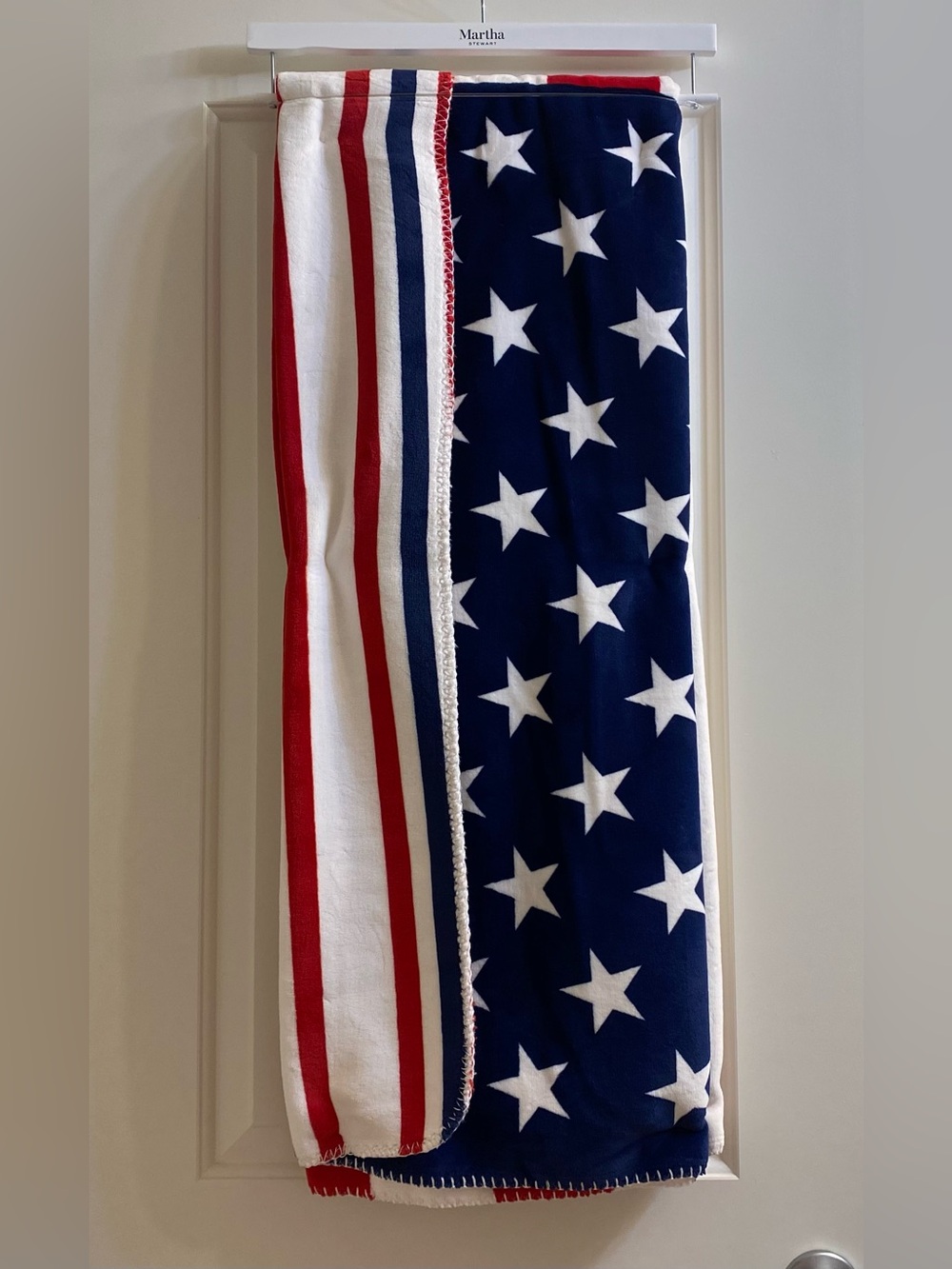 MARTHA STEWART ❤️Super soft American Flag Decorative Throw 50"x70" NWT